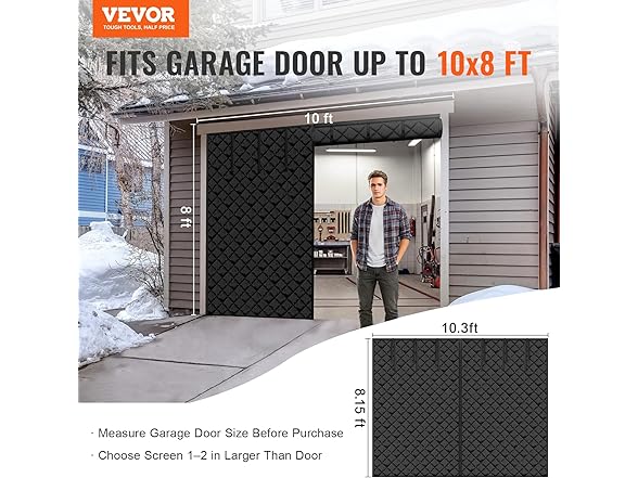 VEVOR Garage Door Screen for Winter