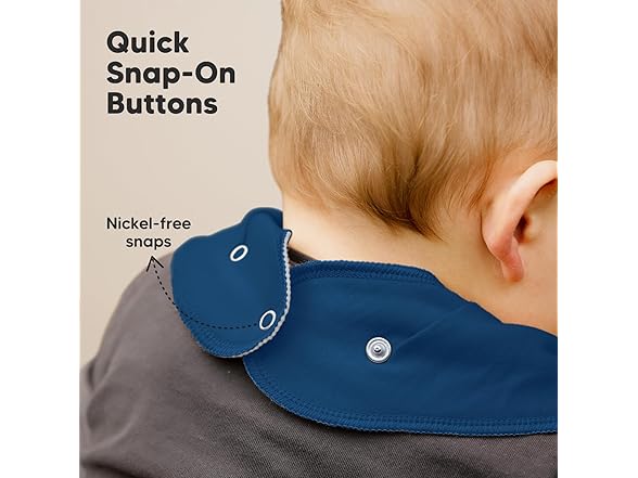 KeaBabies 8Pk Organic Baby Bandana Bibs-Hunter