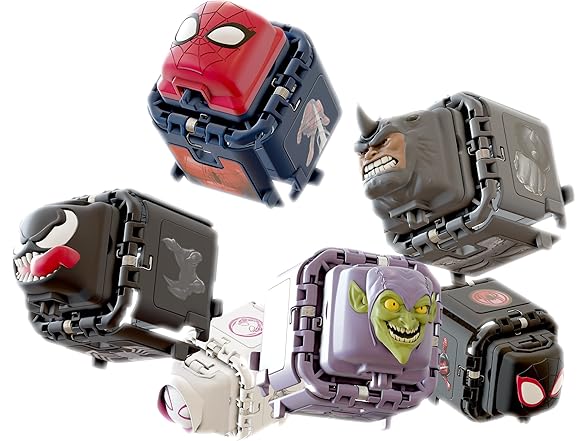 Battle Cubes Spider-Man, Miles Morales VS Rhino