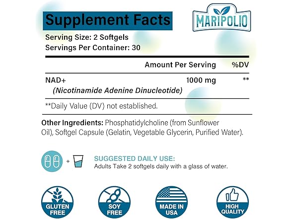 Maripolio Liposomal NAD+ Supplement