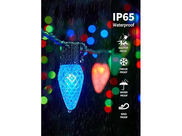 Brightown Smart Christmas Lights Outdoor, 100 LED
