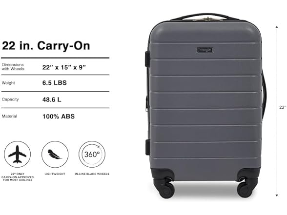 Wrangler Smart Spinner Hardside