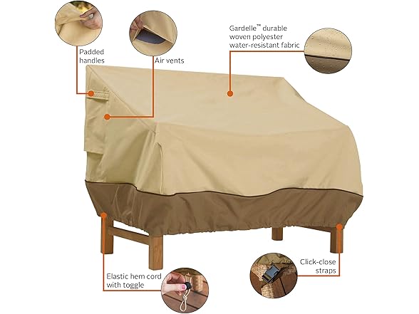 Classic Accessories Veranda 60" Patio Bench Cover