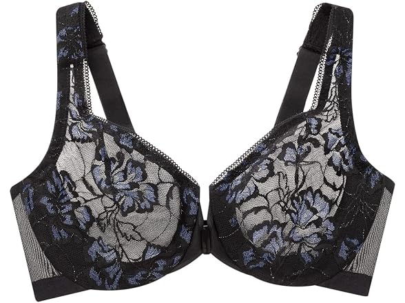 Glamorise Women (46F) Full Figure Lacey T-Back Bra