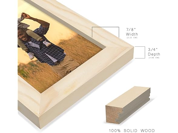 Renditions 6x8" Solid Wood Picture Frame
