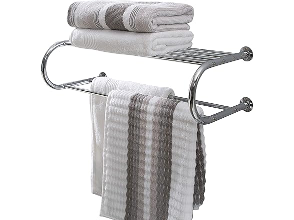 Organize It All Wall Mounted Bath Shelf 