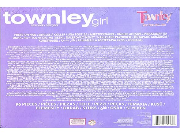 Townley Girl Press On Nails Set 96 Piece