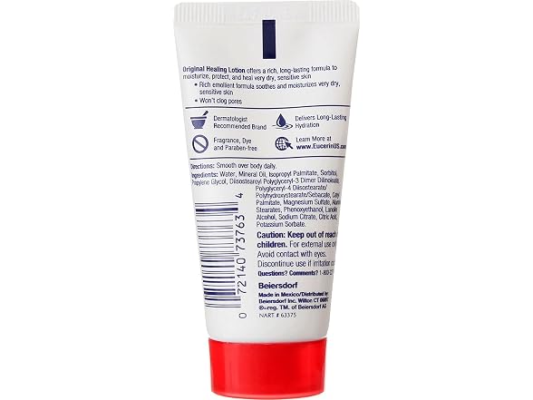 Eucerin Original Healing Lotion, 1oz, 6 Pack