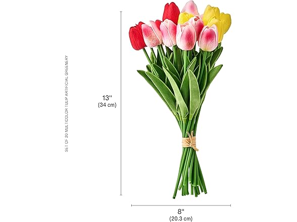 Mikasa Faux Tulips Artificial Flowers - Gallery 2