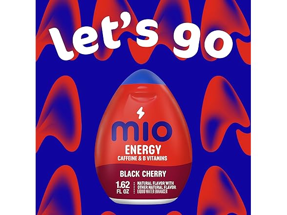 MiO Energy Black Cherry, 1.62oz, 12pk