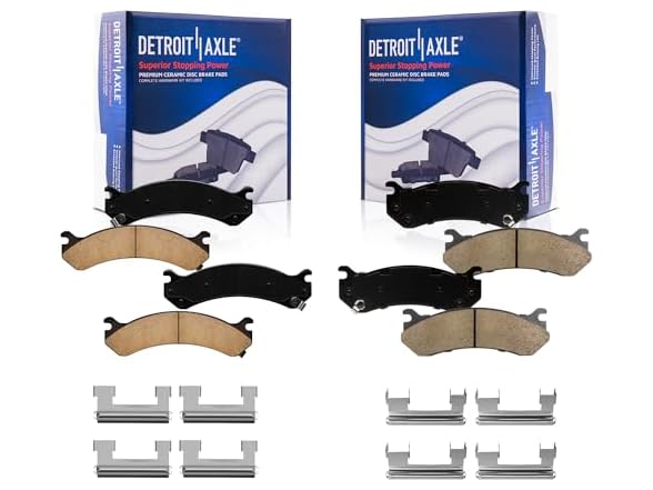 Detroit Axle - 4pc Brake Pads for 1999-200