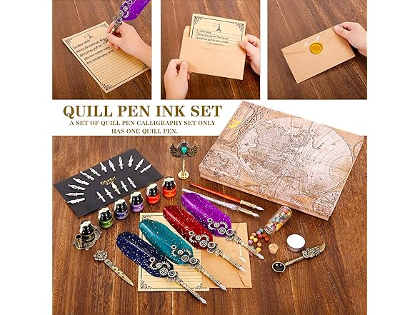 NC Quill Pen and Ink Set, Including Quil