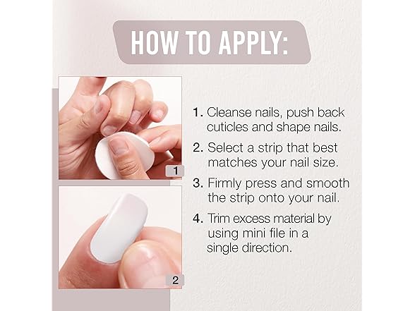 Ardell Ardell Nail Strips - Angels Kiss, Easy-t