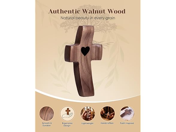 JIUKONG 20-Pack Wooden Cross