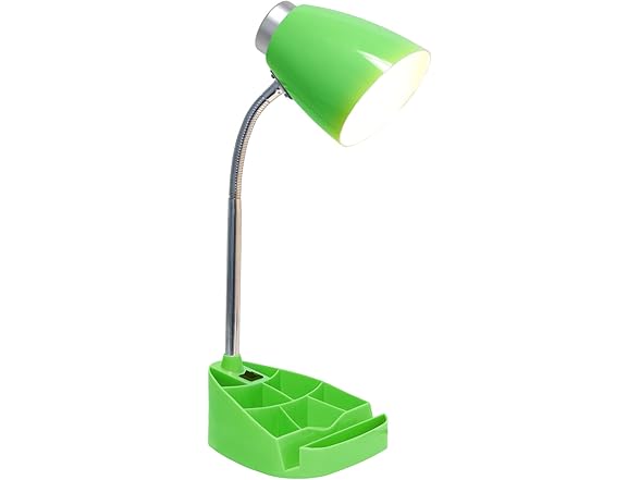Creekwood Home 18.5" Flexible Gooseneck Organizer Desk Lamp