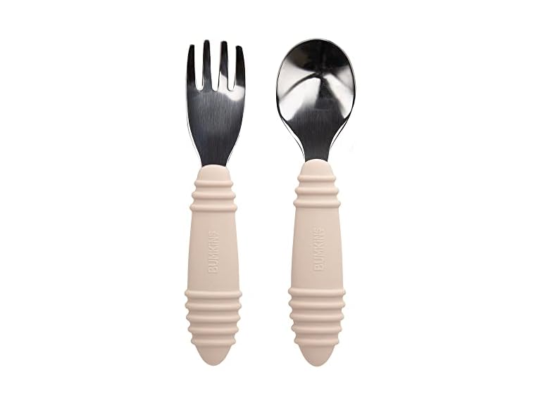 Bumkins Toddler Utensils, Kids Fork and Spoon Set