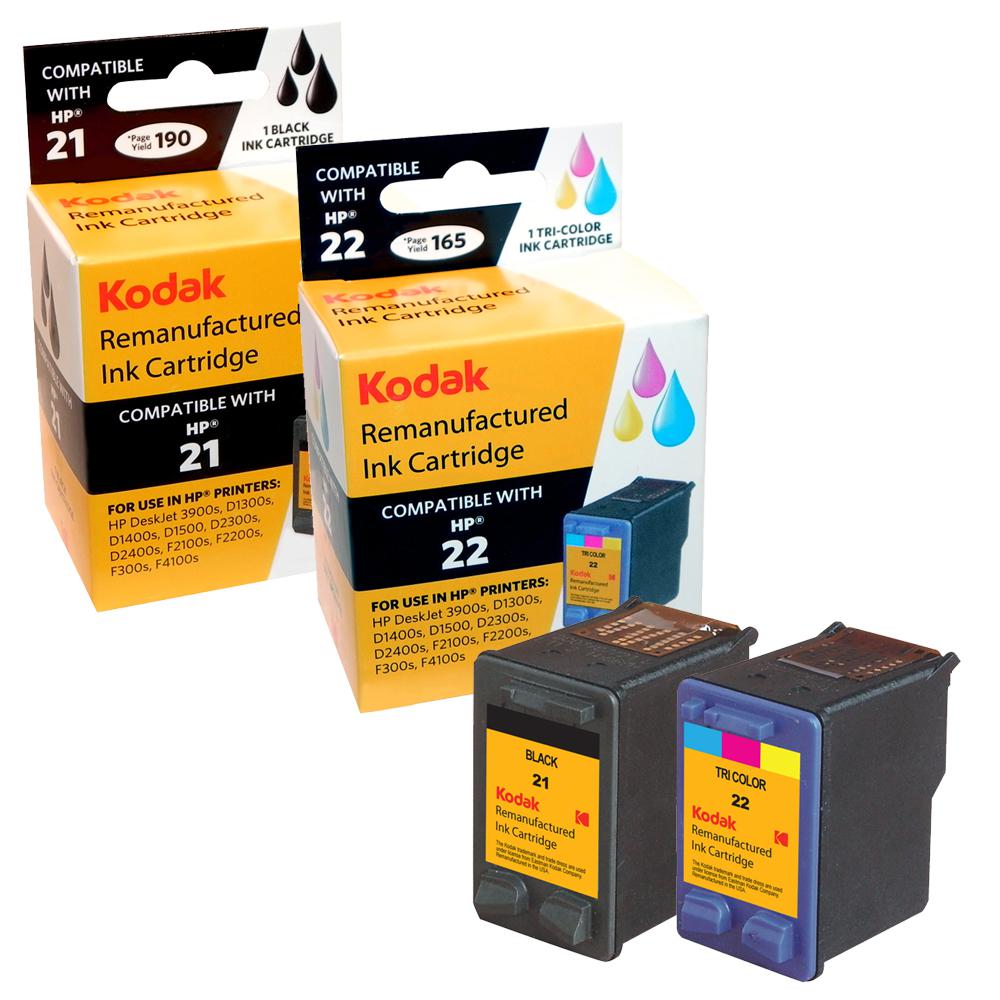 Compatible HP 21 Ink Cartridge Combo Pack (1 Black, 1 TriColor) - Gallery 2