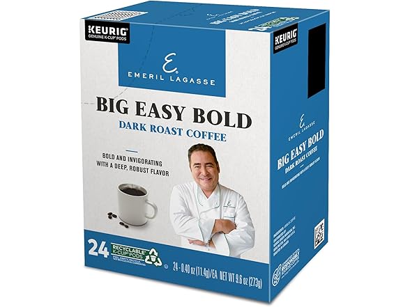 Emeril Big Easy Bold Dark Roast Coffee Pods 96 Ct