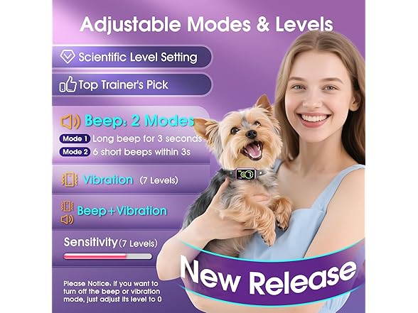 NQQHNN Smart Dog Bark Collar