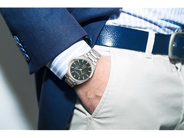 Geoffrey Beene Men Green Dial Watch