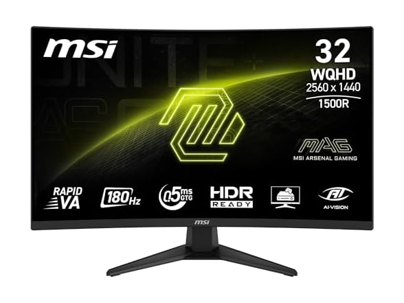 MSI MAG 321CQF E18W Monitor