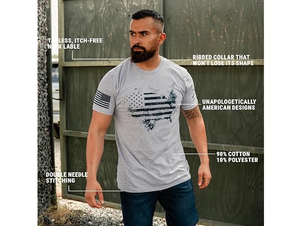 Grunt Style Men (L) American Acid Men's Tee