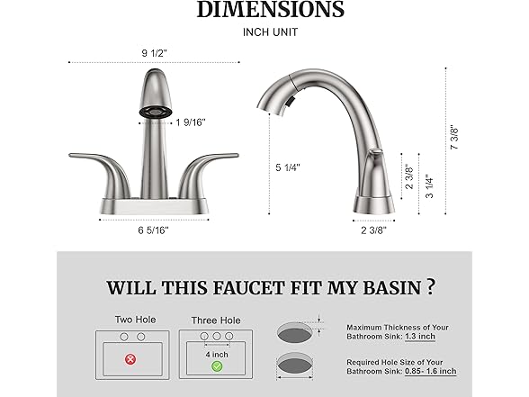 Brushed Nickel Pull Down Faucet