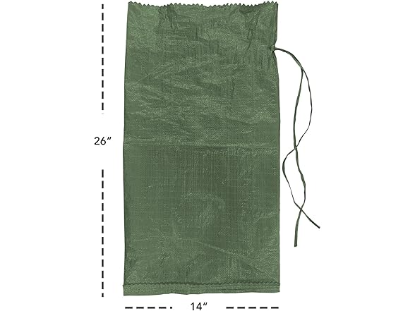 AK TRADING CO. 14" x 26" Poly Sandbags (Pack of 10)