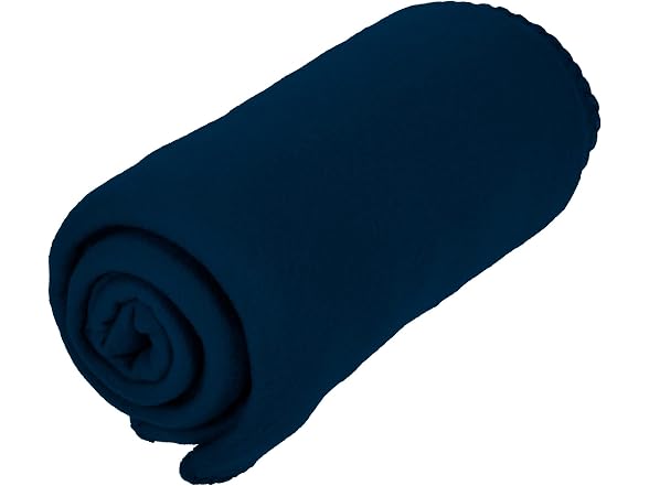 Cozy 50 X 60 Fleece Throw Blanket -Navy