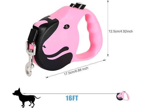 Emoly Upgraded Retractable Dog Leash