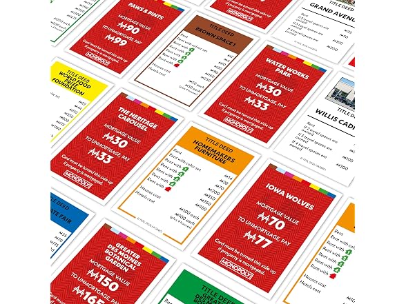 Monopoly Board Game – Des Moines, IA Edition