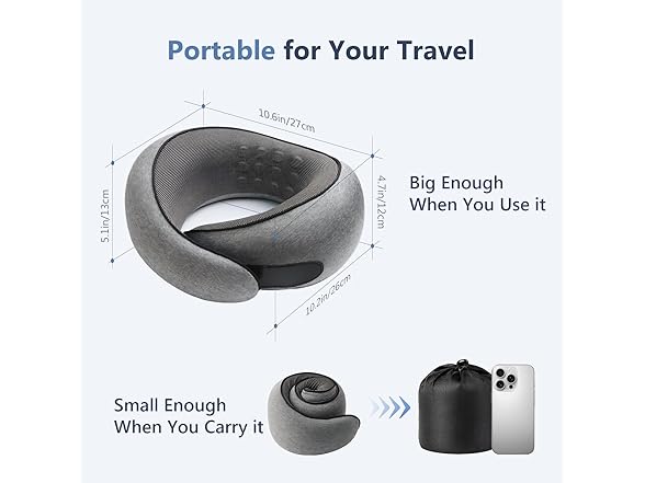 Advanced Memory Foam Neck Travel Pillow