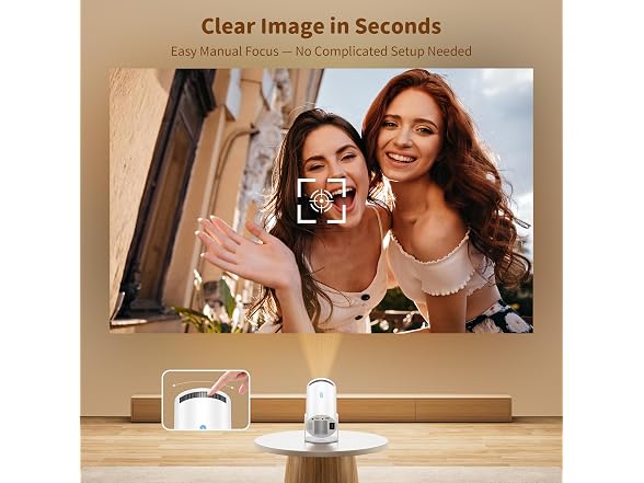 Telonixium 1080P Mini Projector with Carrying Case