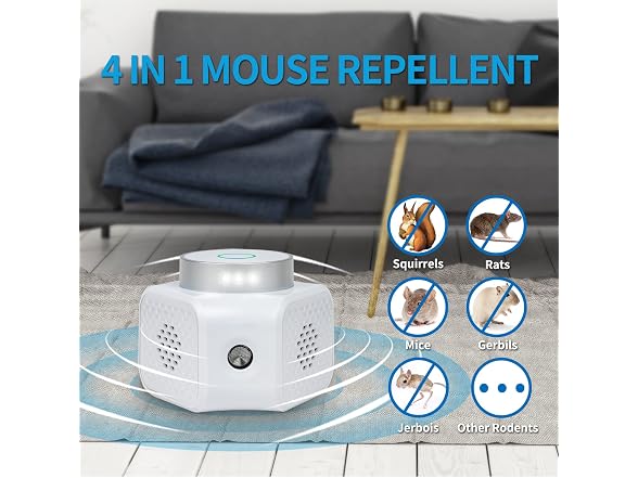 Balkene Home Ultrasonic Rodent Repellent Plug-in