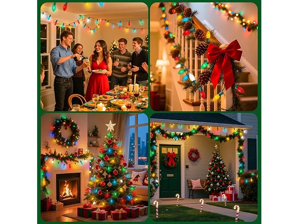Brightown Multicolor C9 Christmas Lights