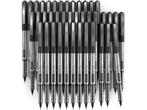 ARTEZA Rollerball Pens, 40 Pack, 0.5mm