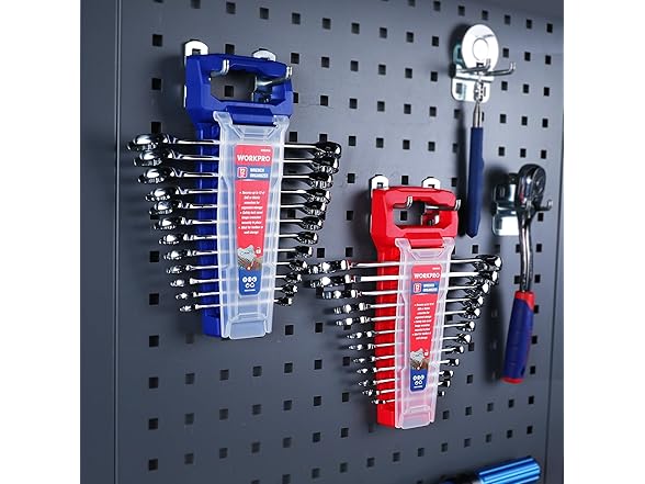 WORKPRO 2-Piece Wrench Organizer Green