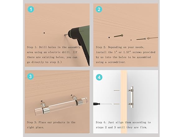 TAOEIFUOR Kitchen Cabinet Door Handles  
