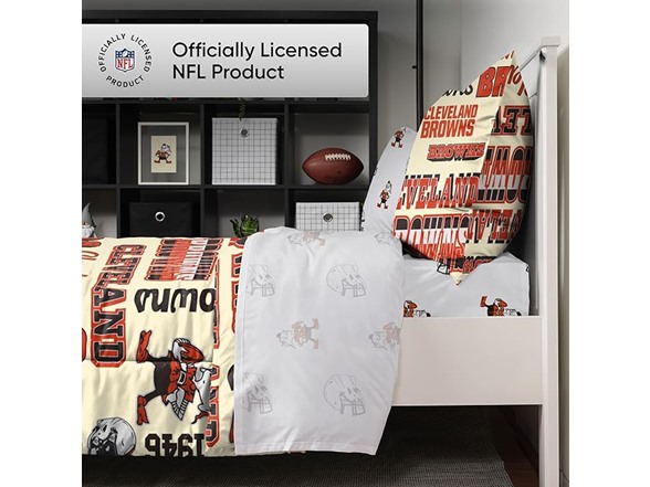 CLEVELAND BROWNS Retro Bed in a Bag Full Set