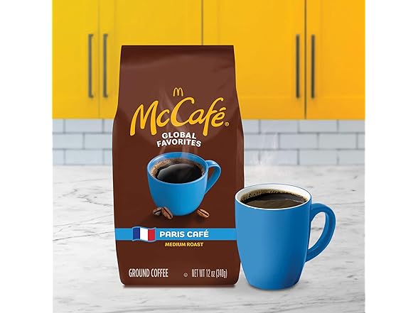 McCafe Paris Café, Ground Coffee, Medium Roast, 12oz