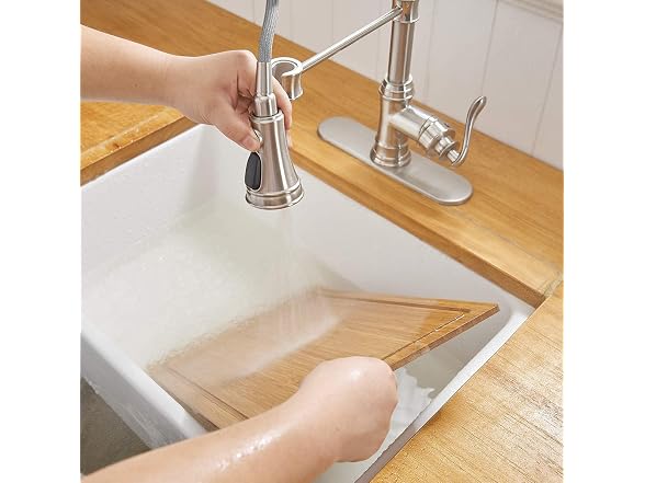 Kitchen Faucet with Pull Down Sprayer, Brushed Nic