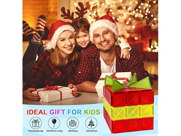 ShowyLive Magnetic Tiles 110PCS Set with 2 Cars