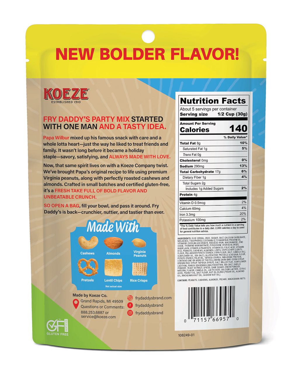 (6pk) Fry Daddy Gluten-free Party Mix - Your Choice - Gallery 18