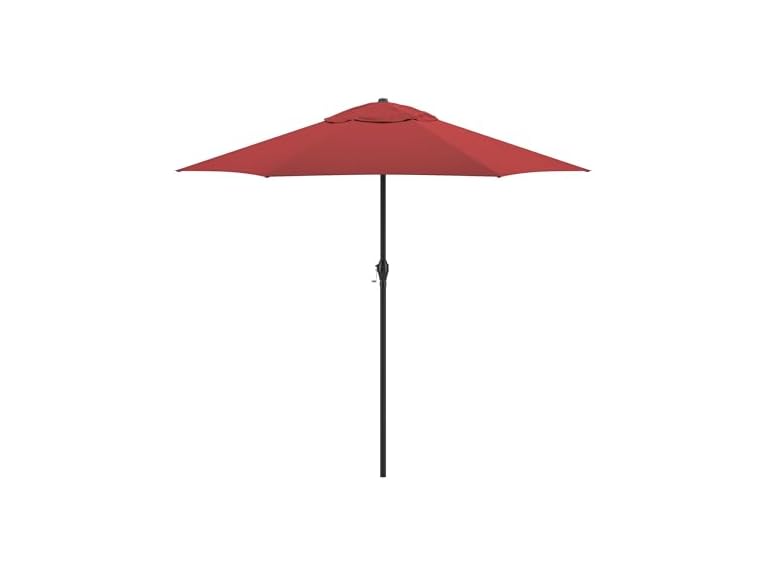 Sunline 9 ft Patio Umbrella with Crank & Pus Brick