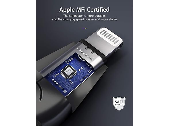 6.6ft Lightning iPhone Charging Cable