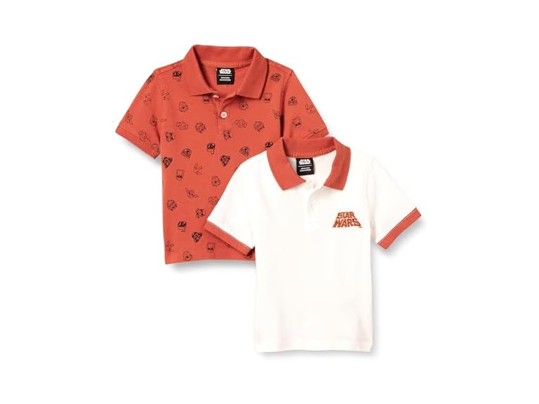 Amazon Essentials Disney Boys Pique Polo Shirts 2 Pk - Gallery 7