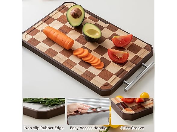 Titanium Cutting Board with Knife Sharpener