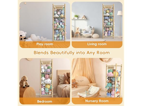 POOSIDE Stuffed Animal Storage Organizer