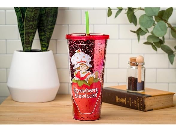 Silver Buffalo Strawberry Shortcake Confetti Cold Cup