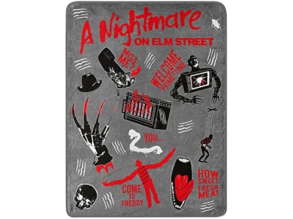 Northwest Nightmare on Elm Street Micro Raschel Blanket